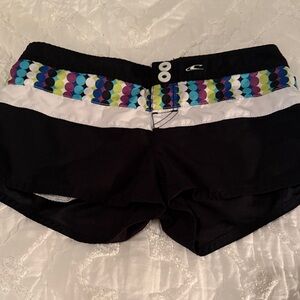 O'Neill Black and White Women's Athletic Shorts